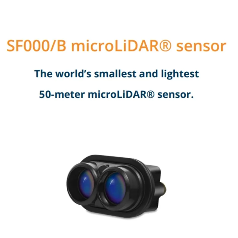 SF000/B microLiDAR sensor The world’s smallest and lightest 50-meter microLiDAR sensor