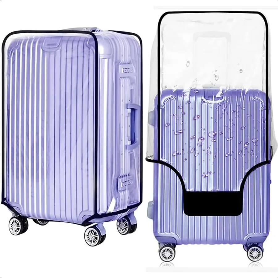 

Clear PVC Suitcase Cover 0.4mm Thick 20 Inch Lage Cover Lage Covers for Suitcase TSA Appd Lage Protective Cover for 20 Wheeled