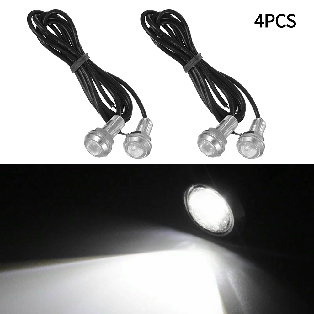 4x DC 12V Marine Boat Transom LED Stern Light Round Cold White LED Tail Lamps Yacht Accessories Underwater Lamps Boat Light