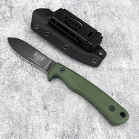 ESEE AGK Tactical Fixed Blade 3.34” High Carbon Steel Fixed Blade Outdoor Wilderness Hunting Knife G10 Handle with Kydex Sheath