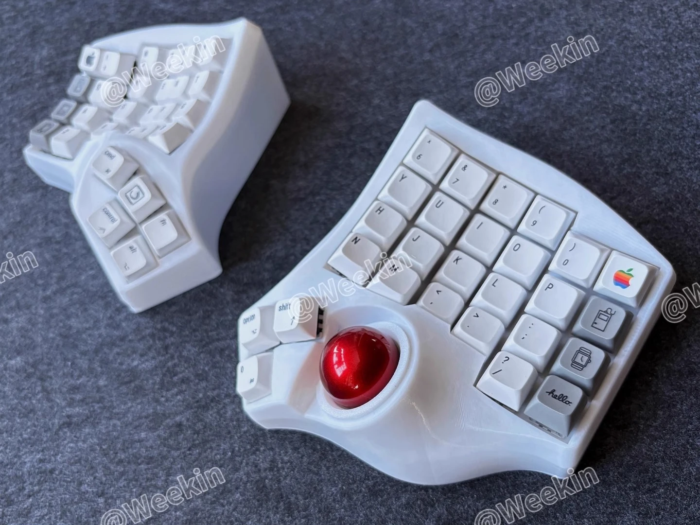 Charybdis4X6 MK2 Trackball Split Keyboard Hotswap Wired/Bluetooth Wireless Split Mechanical Keyboard Kit Curve Ergonomic QMK/ZMK