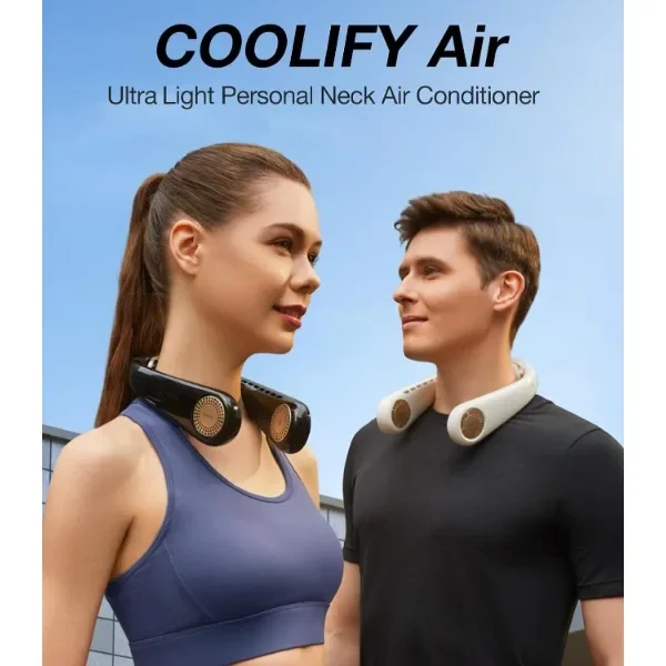 TORRAS COOLIFY Neck Air Conditioner, Ultra Light Cooling Neck Fan, Portable Neck Fan Rechargeable 3 Speeds, Wind up and Down