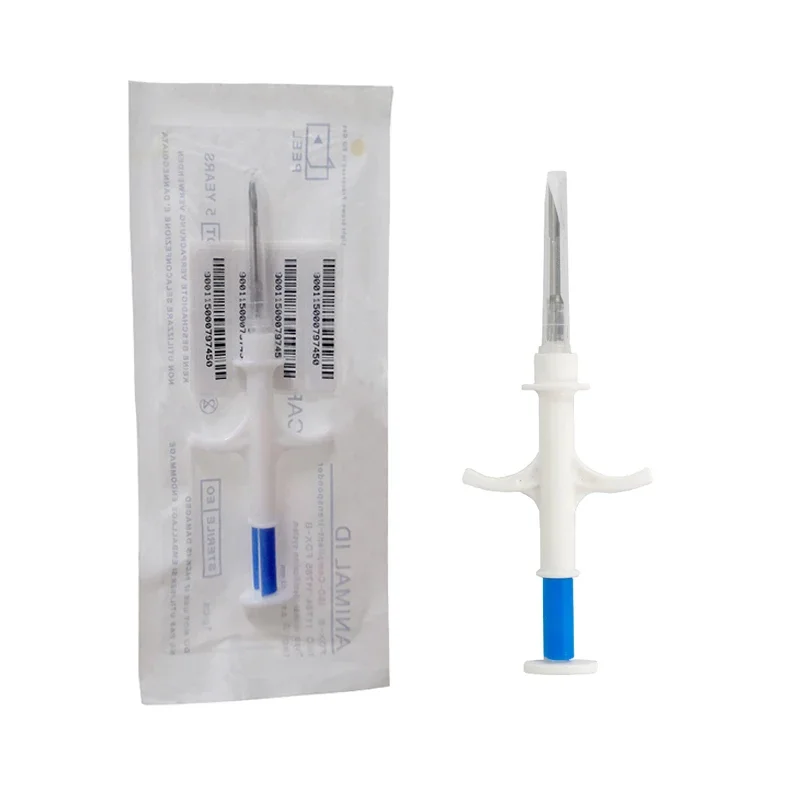 20PCS Animal Syringe ID Implant Pet Chip ISO11784/85 FDX-B RFID Injection Pet Microchip for Dog Cat Identification