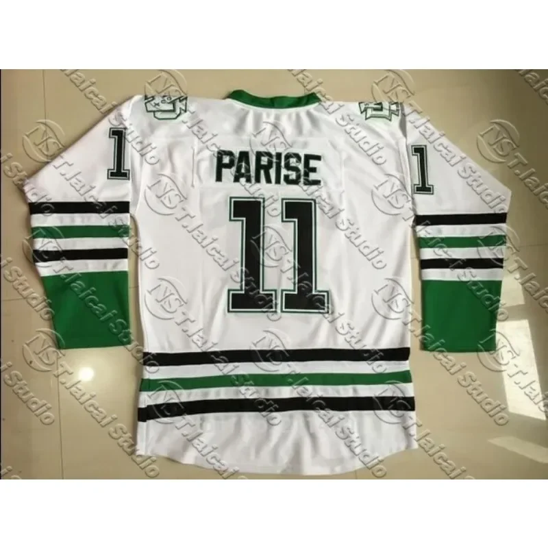 خمر داكوتا الشمالية القتال سيوكس هوكي الفانيلة 9 جوناثان تويز باريس جامعة NCAA التطريز مخيط الفانيلة موتو #2