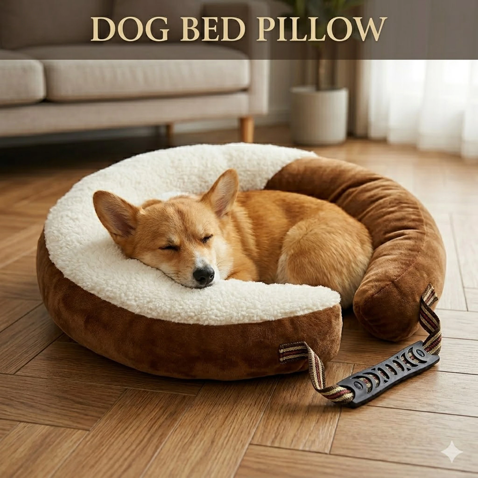 Dog Bed Pillow Comfortable Breathable Soft Skin U Shaped Neck Pillow Spine Protection Tear Resistant Sleeping Support Pillow