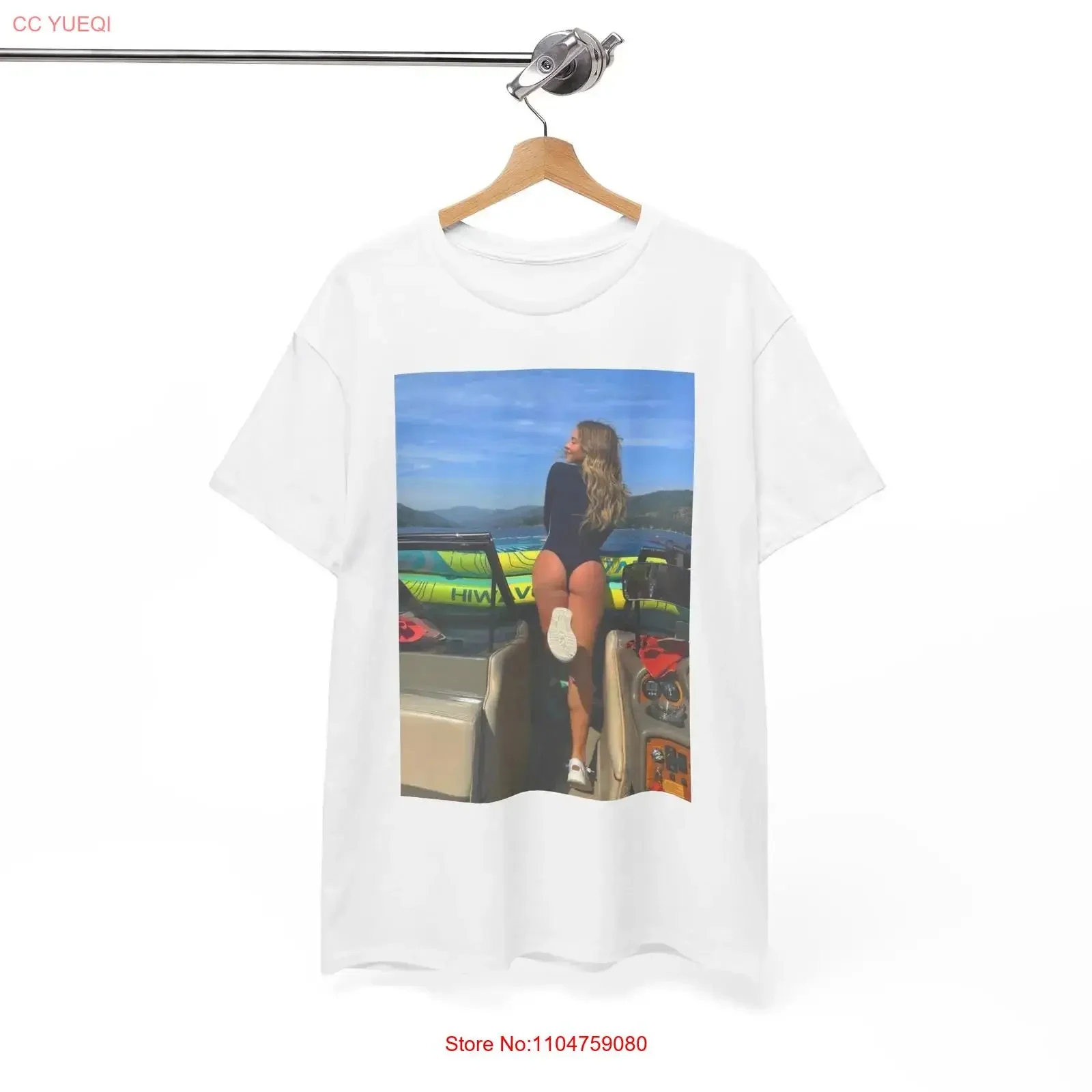 Sydney Sweeney On A Boat Multiple Colors T Shirt Brand New vintage Washed Casual homme Comfortable designer clothes streetwear