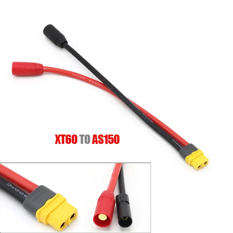 Amass EC5 /XT60 /XT90S Female to XT150 / AS150 Male / Female Adapter Connector 10AWG 15CM Wire for Rc Battery Rc Drone