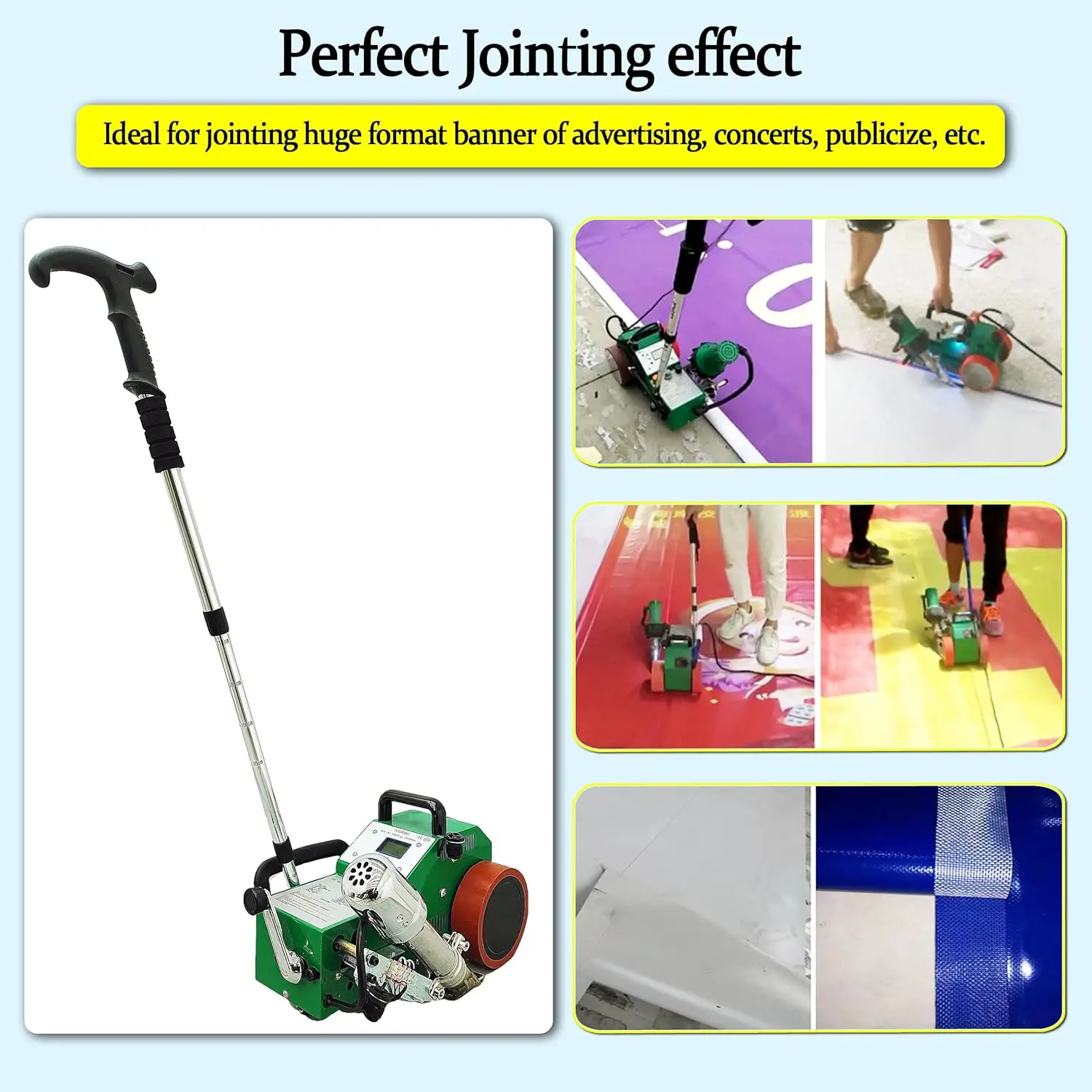 自動 PVC バナー溶接機溶接機ヒーター 1800 ワット 110 V