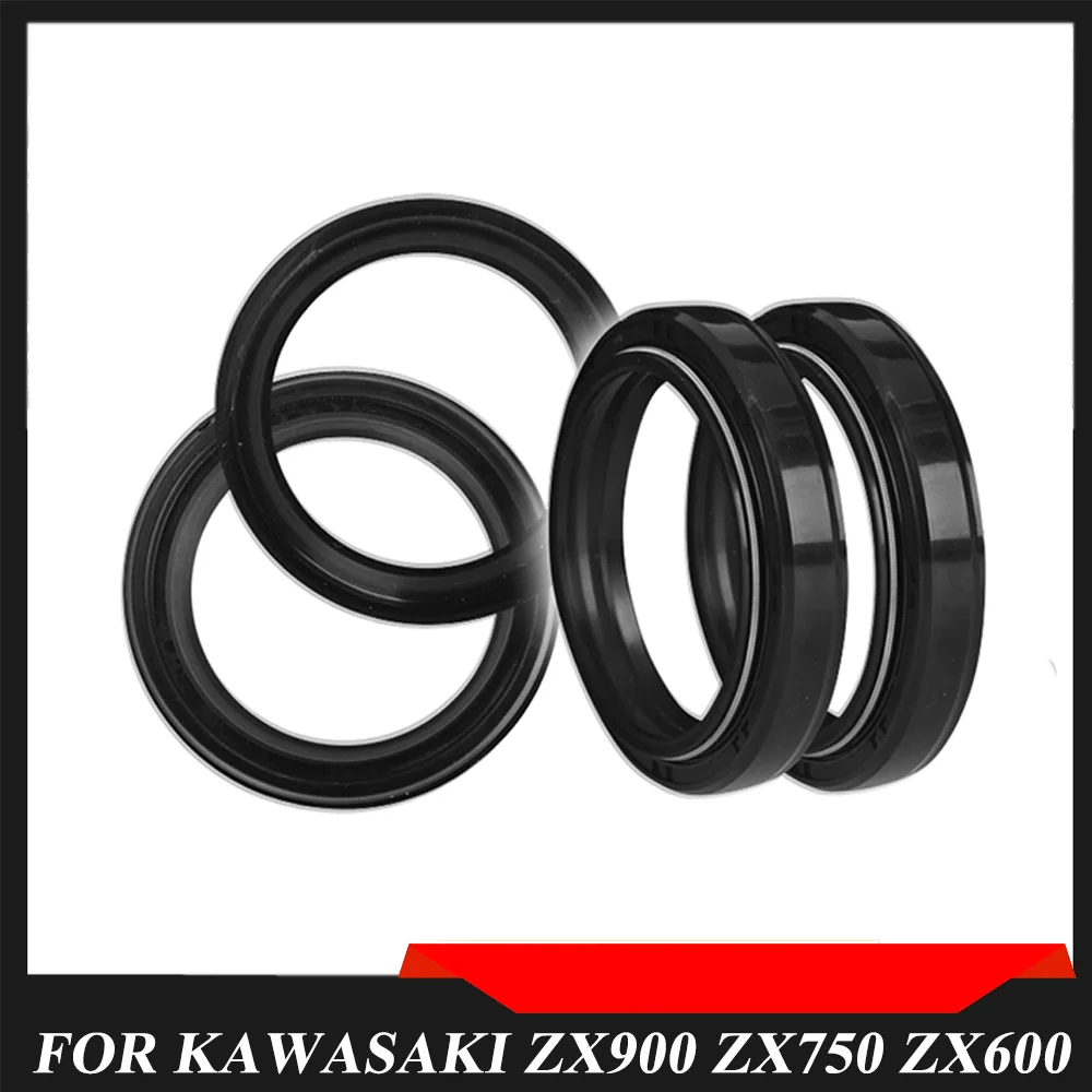 

Front Fork Shock Absorber Oil Dust Seals FOR KAWASAKI ZX900 ZX750 ZX600 ZX1100 ZX1000 Ninja ZX-9R ZX-7R ZX-6R ZR750C ZG1000