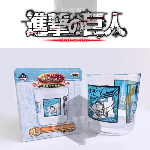 anime-attack-on-titan-levi-ackerman-cosplay-pittura-originale-tazza-d'acqua-in-vetro-cartoon-waterglass-bodum-tazze-regalo-di-halloween