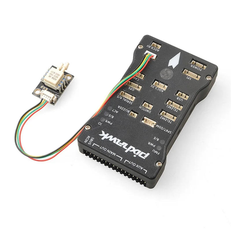 A07I Digitale Luchtsnelheidssensor Kit Differentiële PITOT Pitot Tube Luchtsnelheidsmeter voor PX4 Stuurautomaat (C)