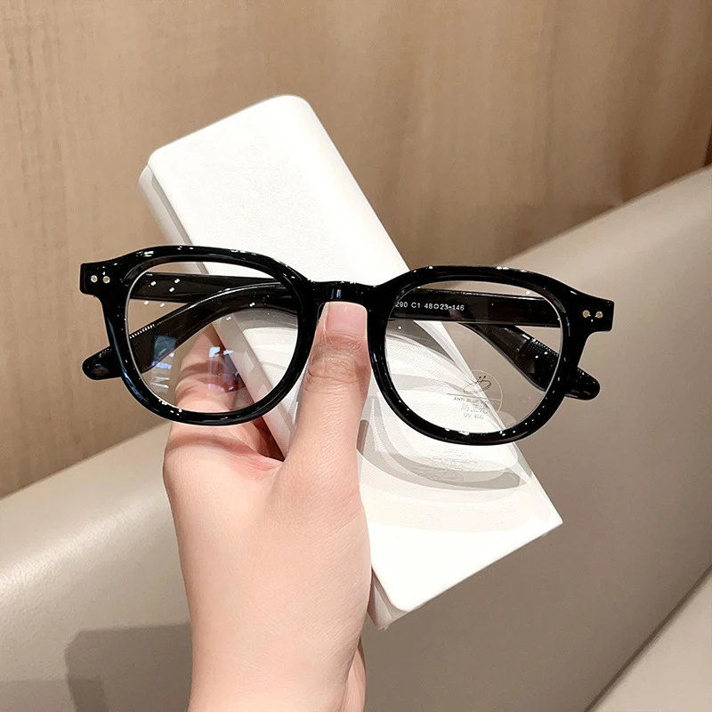 

New Small Size Eyeglasses Fashion Retro Polygon Eyeglasses Ultra light TR90 Eyewear Black Optical Prescription Frames Man Woman