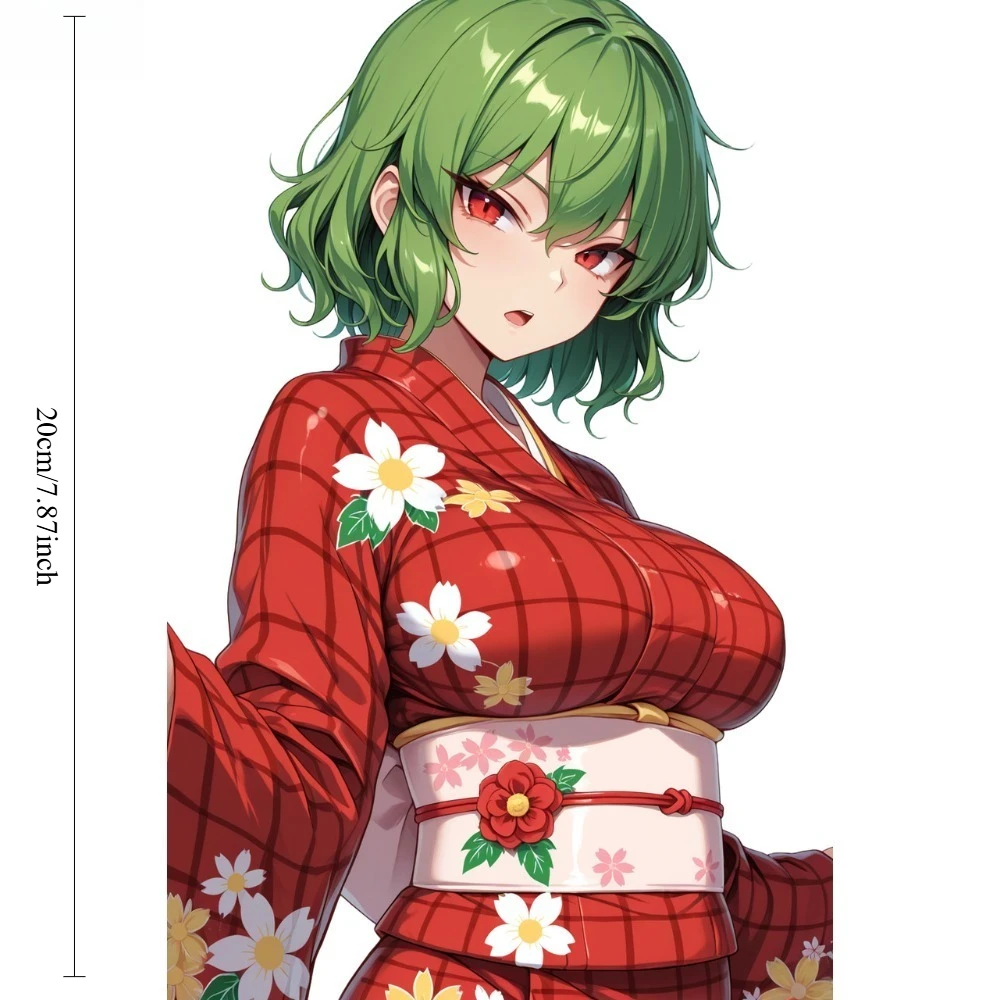 Fragrant Fengmi Anime Girl Vinyl Sticker 20cm, Waterproof Decal for Car Motorcycle Helmet Laptop Window