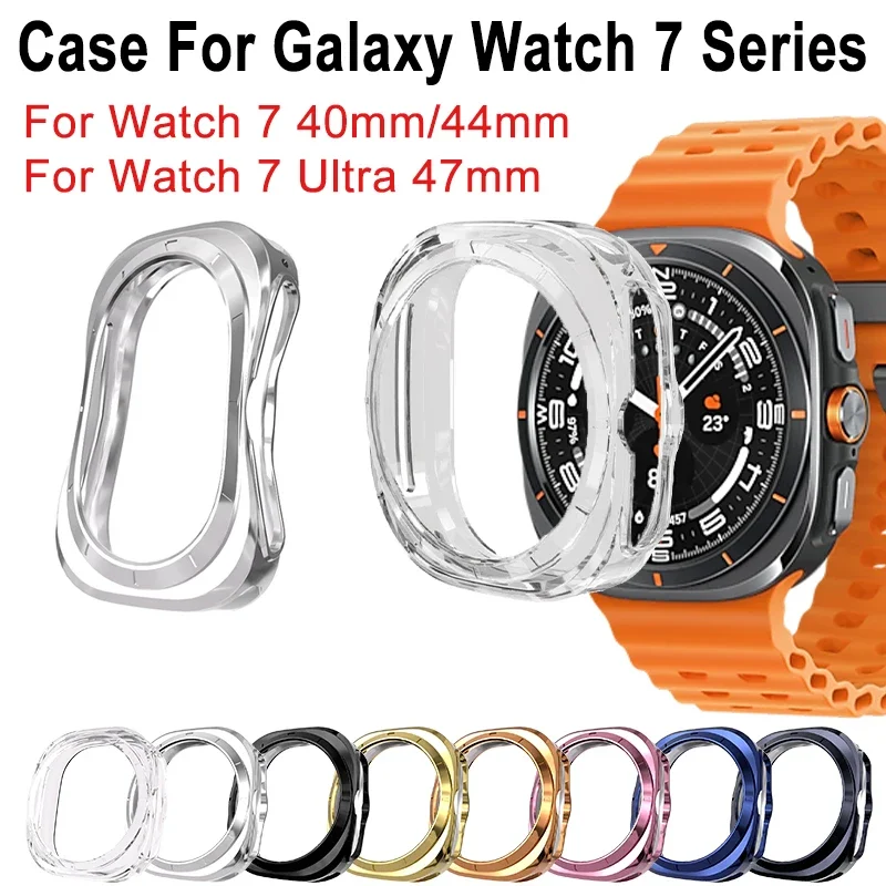 Capa Protetora de PC para Samsung Galaxy Watch 7 Ultra 47mm - Acessório para Smartwatch Galaxy 7 Ultra 47mm