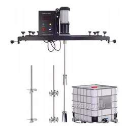 Máquina mezcladora eléctrica IBC, barril de toneladas, Motor de alto par, 50-500 galones, mezclador neumático a prueba de explosiones para pintura de tinta