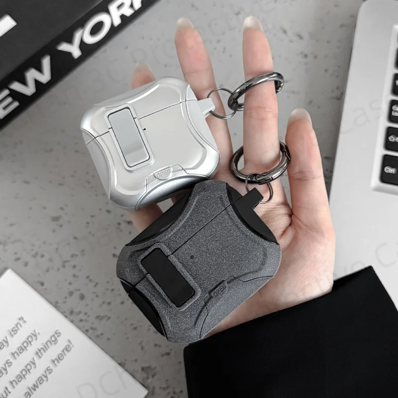 Funda Magsafe 2026 para AirPods 5, Funda de Carga Inalámbrica para Auriculares, Funda de TPU+PC para AirPods Pro 3, para AirPods 4/5 con Soporte para Teléfono