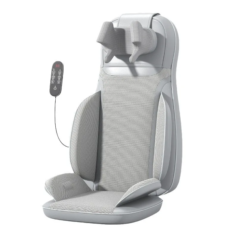 Comfortable Home Shiatsu Neck Back Waist Massage Bed Vibrating Heated Mattress Chair Design Easy Use Infrared Physiotherapy