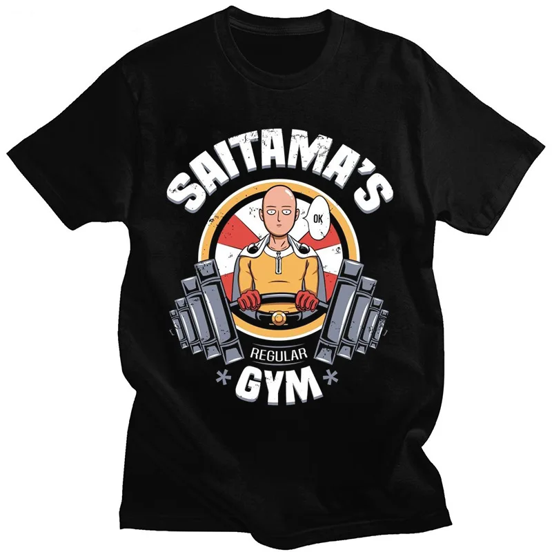 Camiseta de manga corta de Anime Riman Dragon Ball One Punch Superman, camiseta holgada para hombre, Top de manga corta de algodón estampado de talla grande