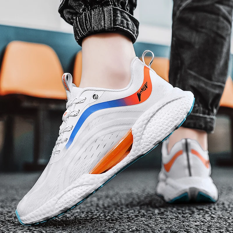 Nieuwe stijl koppels loopschoenen Lichtgewicht ademende joggingsneakers Mode outdoor sneakers Comfortabele hardloopsneakers