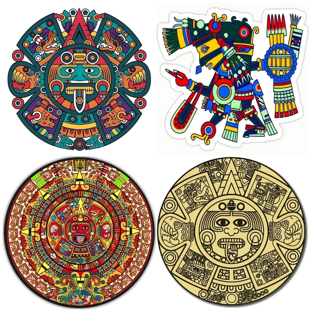 

Aztec Art Decal Car Sticker Car Accessories Decal Helmet Funny Surfboard Decor