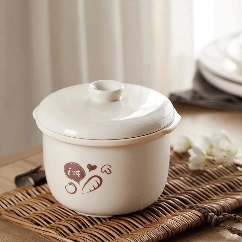 Bear 0.8L Baby Porridge Automatic Electric Cooking Electricity Ceramic Material Stewing Pot 220V with Steamer DDZ-B08C1