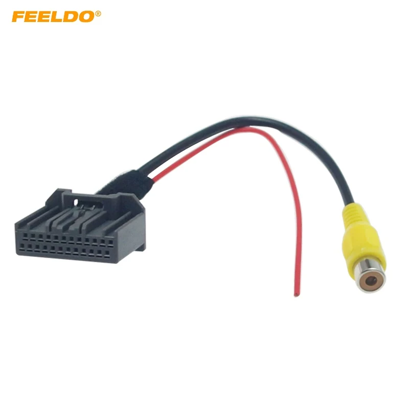 

FEELDO Auto Parking Rear Camera Video Plug RCA Reversing Cable Adapter For Honda Crider 2013-2015 Navigation DVD