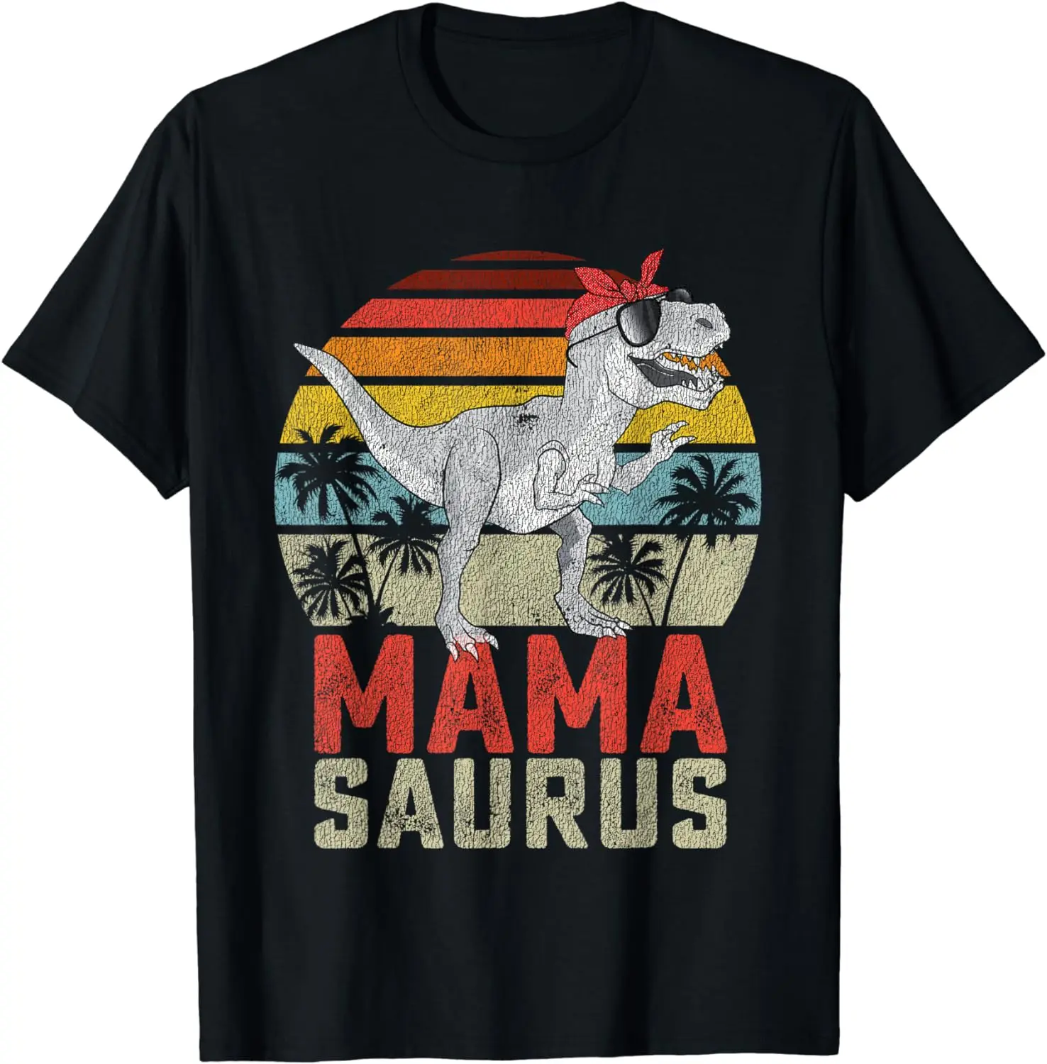 Mamasaurus T Rex Dinosaur Mama Saurus Family Matching Women T-Shirt