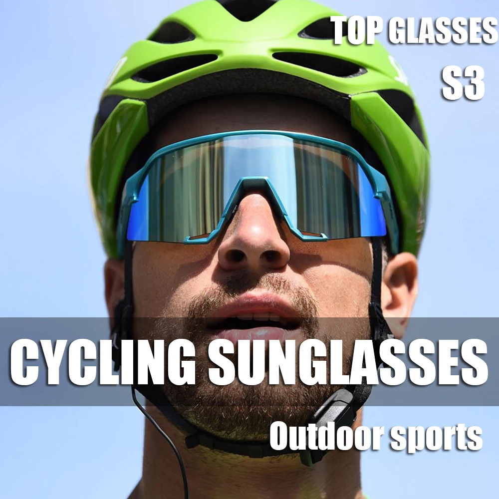 

S3 Bicycle Sunglasses Polarized Cycling Glasses Road Mountain Speed Bike Glasses Eyewear Men Women Outdoor Sports Sunglasses