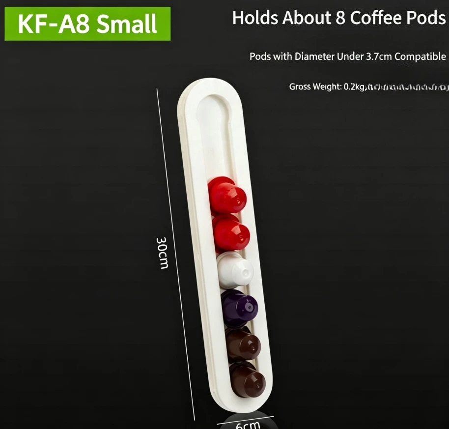 Acrylic Coffee Capsule Holder, Creative Nespresso Pod Storage Rack for Coffee Bar