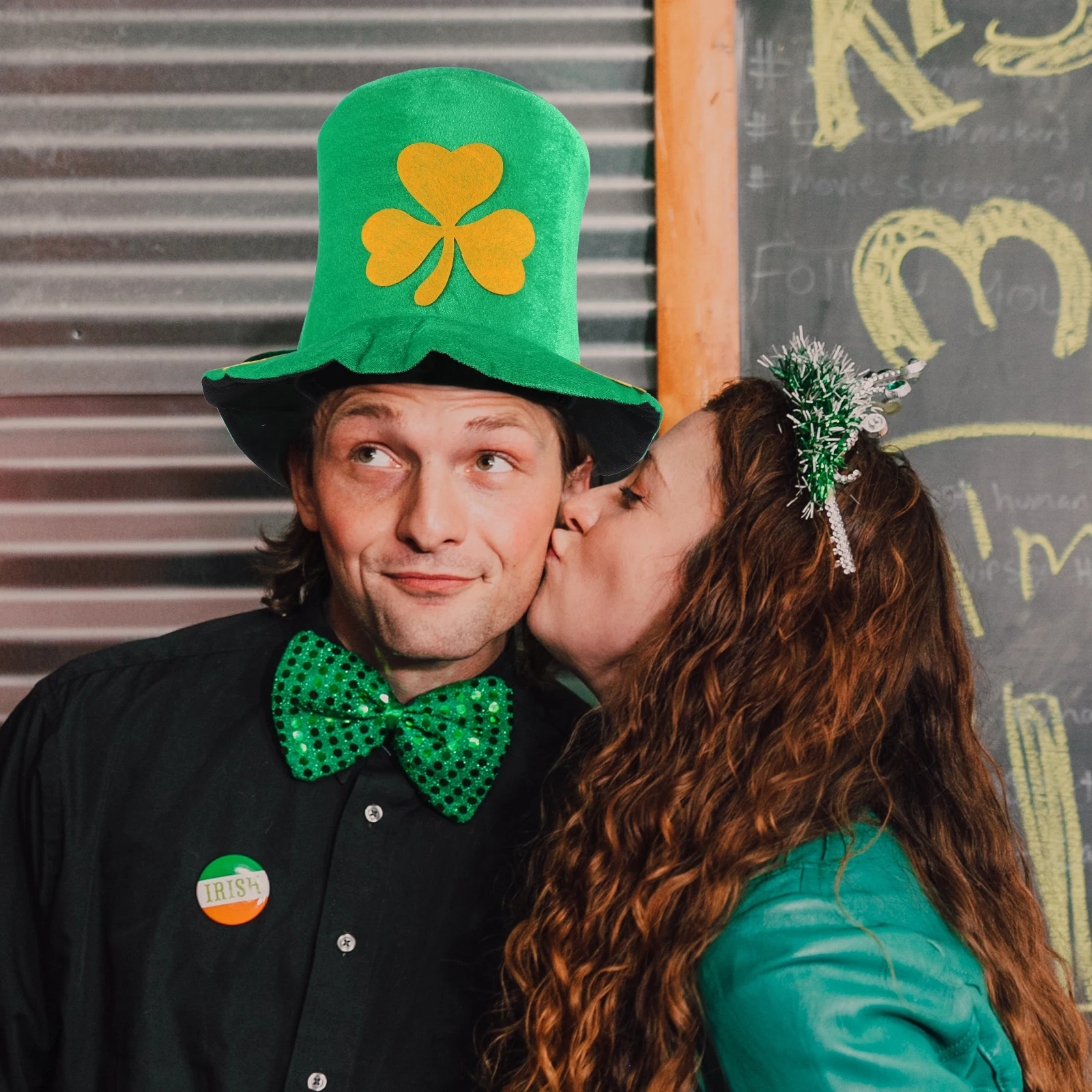 

Festive Green Shamrock Hat Ideal For St Patricks Day Party Performance Costume Accessory