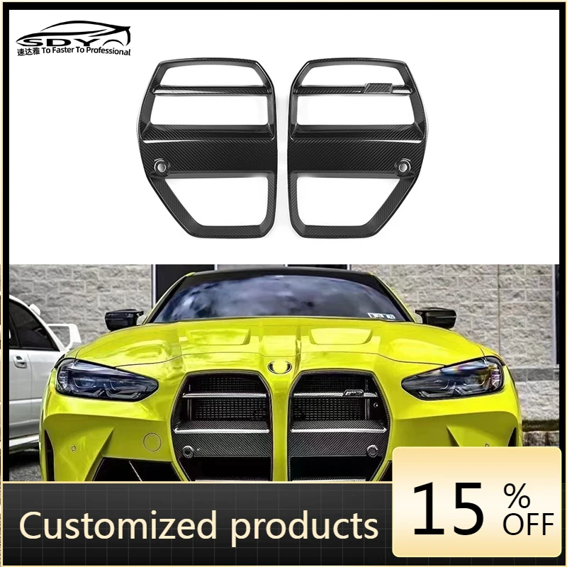 

G80 G82 Высококачественная решетка из углеродного волокна в стиле V, решетка переднего бампера для G80 M3 G82 M4 G83