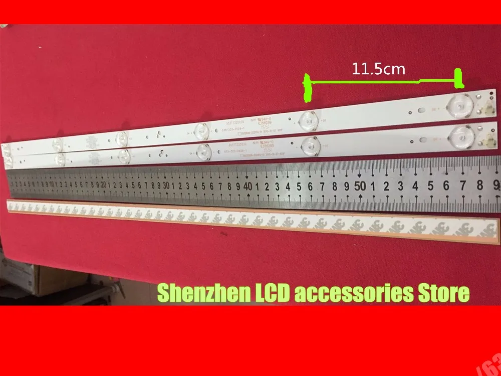 FOR   LCD TV backlit lens LED lamp long rainbow  HAIER NEW 32 inches   6LED  590MM   3V   100%new  LCD TV backlight bar