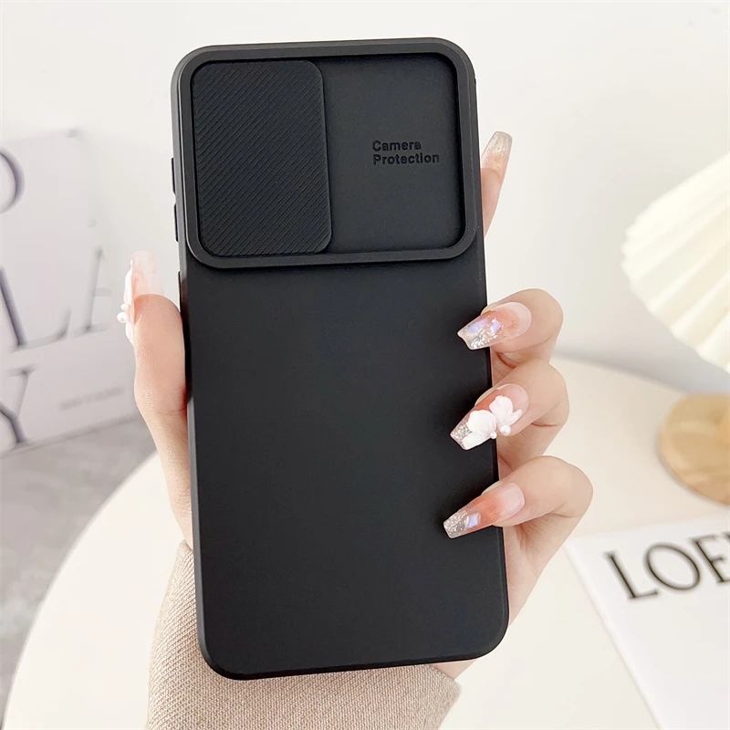 Slide Kamera Objektiv Schutz Fall Für Samsung S21 S22 S23 S24 FE S25 Ultra Plus A56 A55 A06 A52S A34 A16 A73 A21S A36 Soft Cover