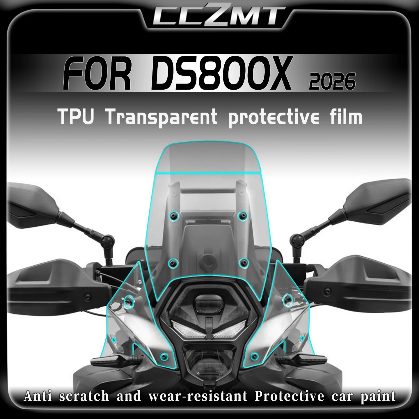 For VOGE DS800X ds800x 2026 transparent invisible car cover film oil tank anti scratch protection sticker modified accessories