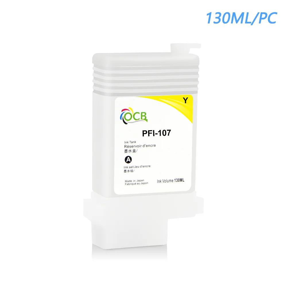 Imagem -05 - Cartucho Recarregável do nk com Microplaqueta do Arco para a Impressora Pfi107 Pfi107 Ipf670 Ipf680 Ipf685 Ipf770 Ipf780 Ipf785 Pfi 107 Nenhuma Tinta