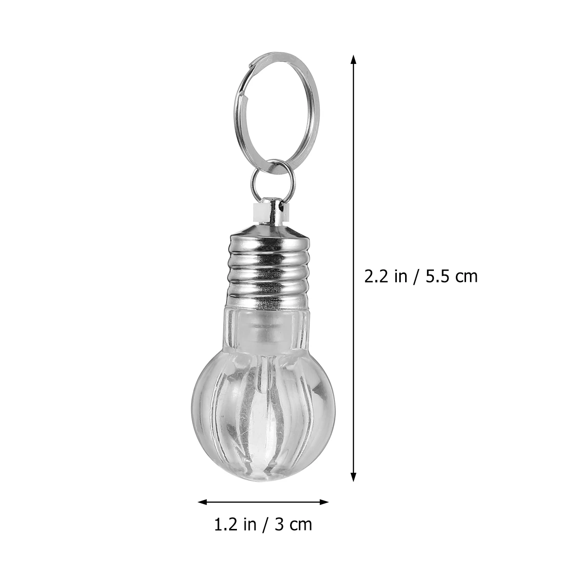 

10 pcs LED Light Chain Colorful Mini Acrylic Keychain Creative Key Pendant Fashion Bag Charm Key Ring Accessory