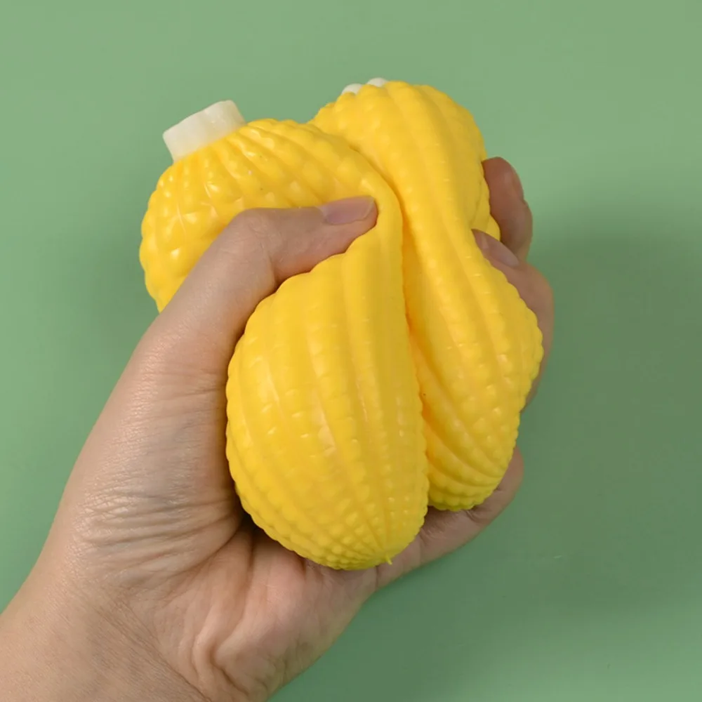 Mais-Squishy-Spielzeug – Simuliertes Lebensmittel, langsam rückfedernd, realistischer Fake-Mais zum Quetschen, Scherz-Stressabbau-Spielzeug, kreatives Wutabbau-Squishy