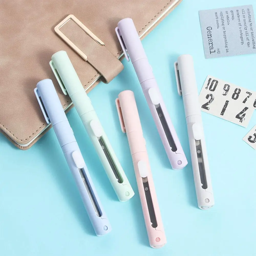 School Supplies Craft Tools for Paper Work Safe Mini for Diary Precision Art Cutter Sticker Cutter Pen Cutter Folding Scissor