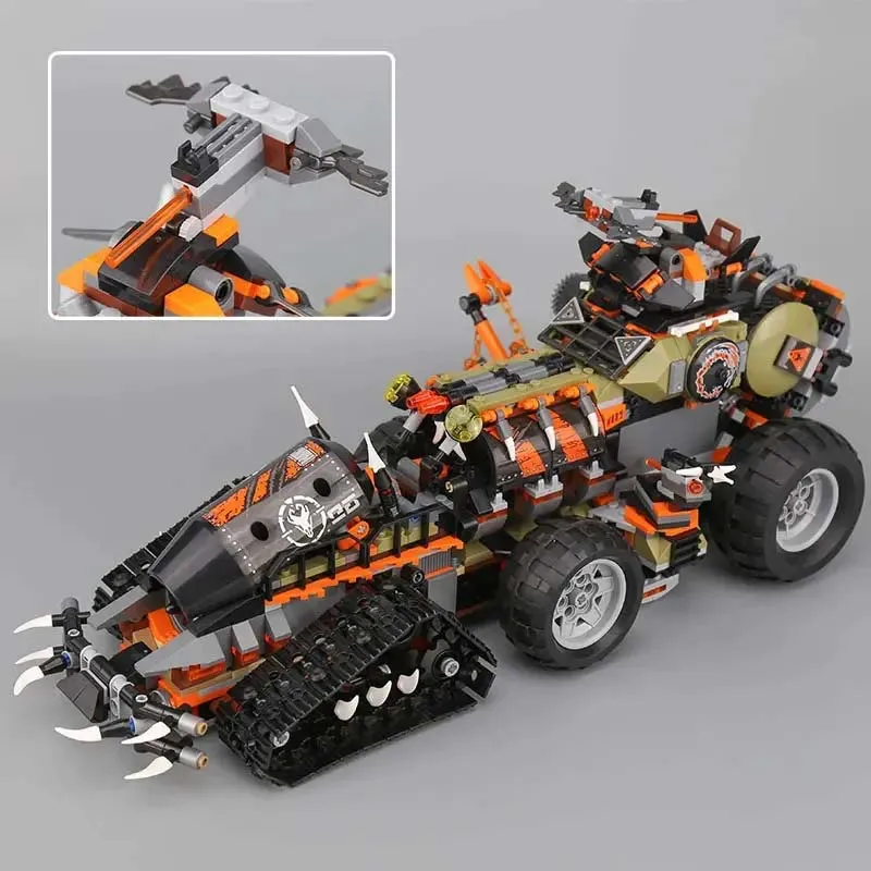 1320pcs Dieselnaut Building Blocks Dragon Truck Fit Bricks Children Birthday GiftToys for 70654