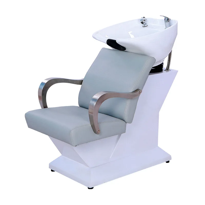 

Commercial Shampoo Bed Sitting Shampoo Chair Ceramic Salon Spa Equipment