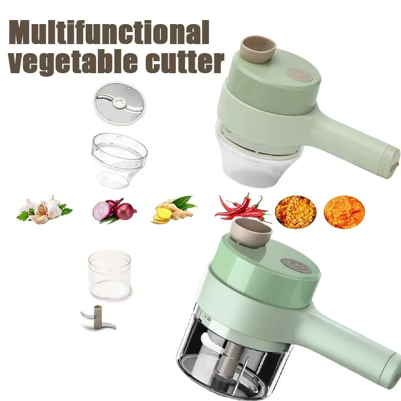 Electric Vegetables Slicer Meat Grinder Cutter Handheld Mini Vegetable Chopper Crusher Garlic Kitchen Machines Food Processors