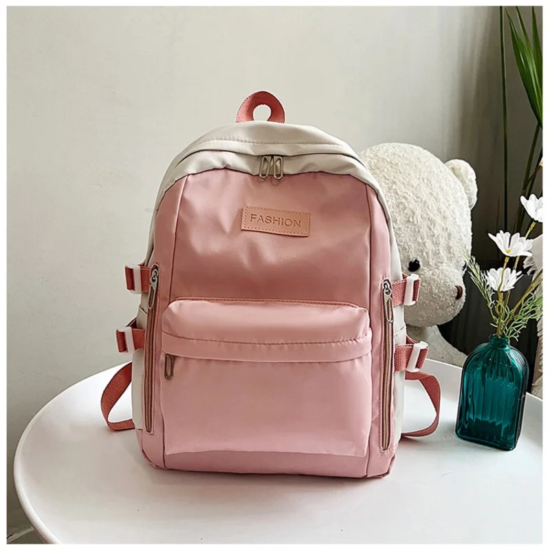 Backpack Women's Large Capacity Korean Harajuku High School and College Student Backpack 2023 Simple Casual Style Junior's Schoo