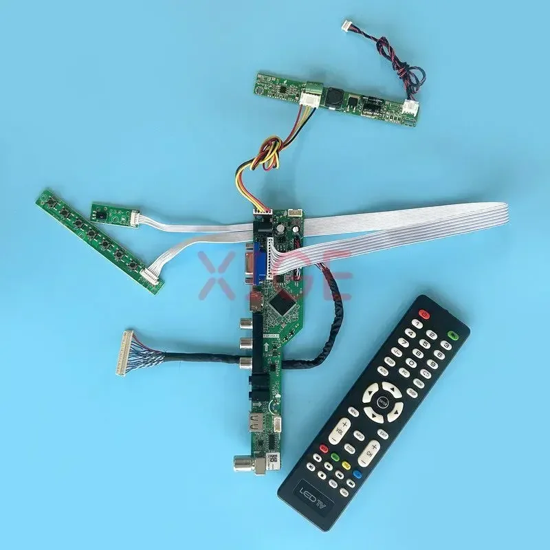 

Controller Board Fit LM230WF8 LM230WF9 LM230WFA VGA+HDMI+AV+USB DIY Kit 1920*1080 LVDS 30-Pin 23" Analog TV Signal LCD Monitor