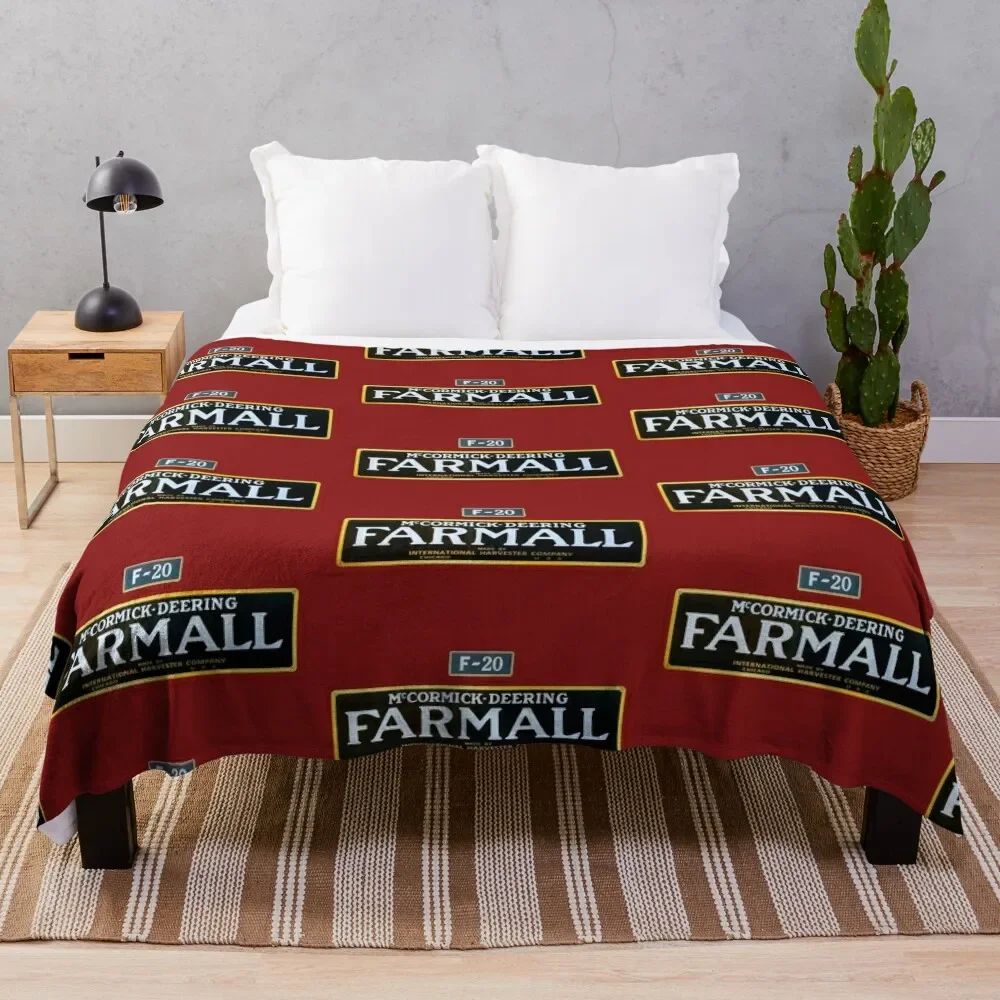 

Farmall Throw Blanket Cute Plaid Summer Blankets