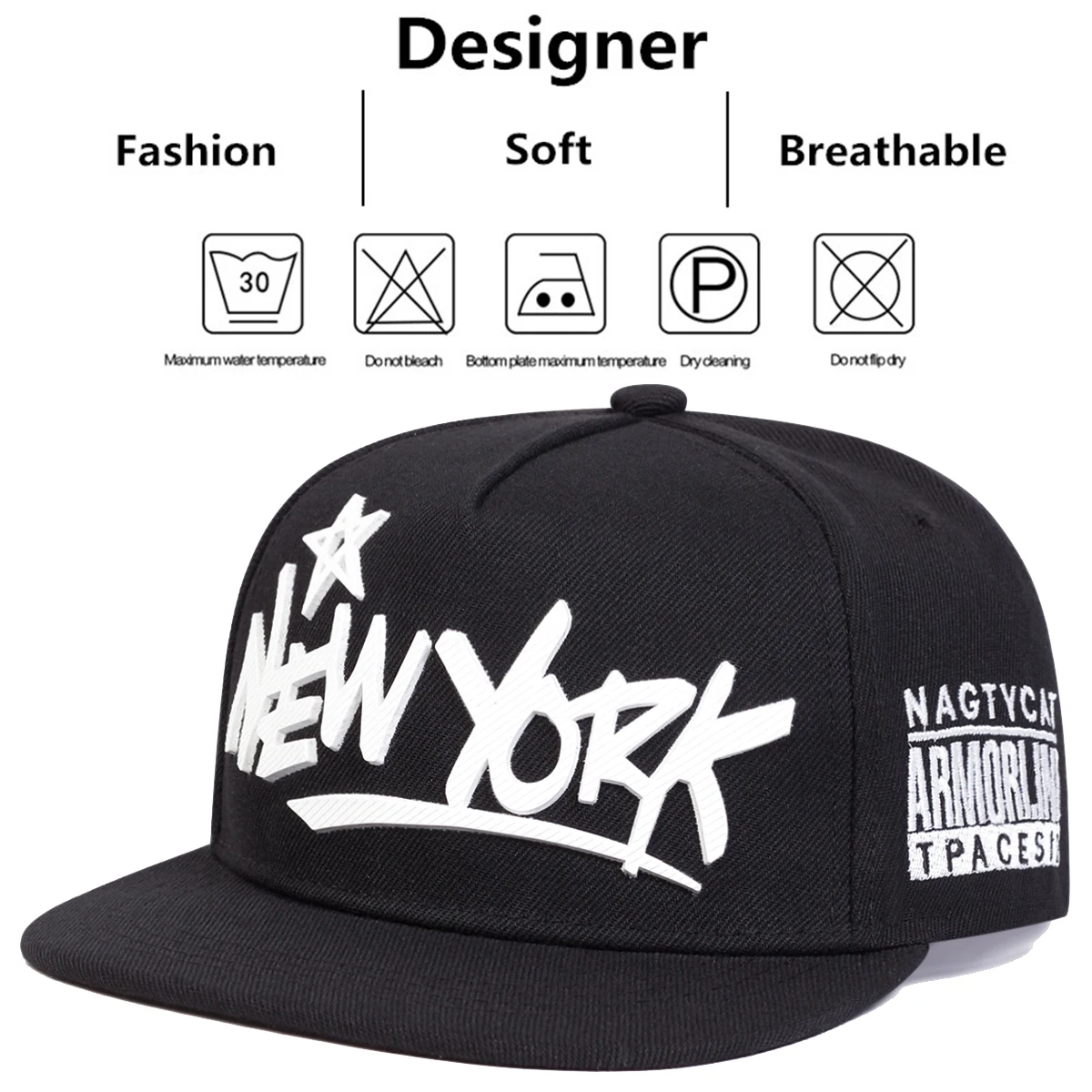 Unisex NEW YOR Letter Print Hip-hop Hats Fashion Spring Autumn Outdoor Adjustable Casual Baseball Caps Sunscreen Hat