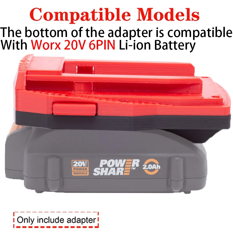 Battery Converter for Hilti 22V B22 Li-Ion Tool To for Dexter For Worx 20V 6PIN Li-Ion Battery Adapter Power Tool Accessories