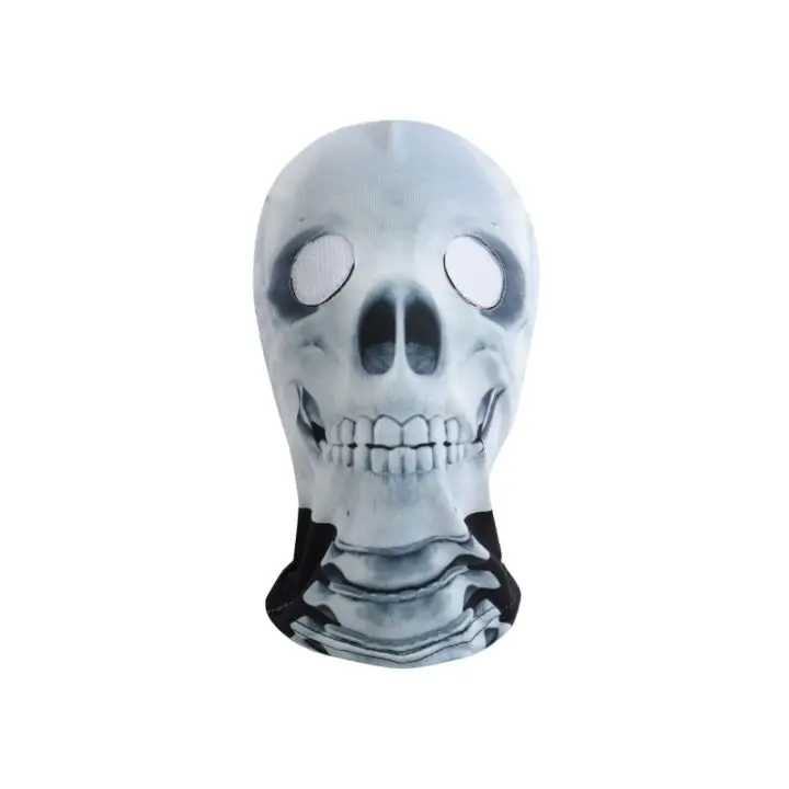 3-12Y Kids Halloween Skeleton Jumpsuit Role Play Costume with Mask for Boys Girls Spooky Bone Costume Party Costume