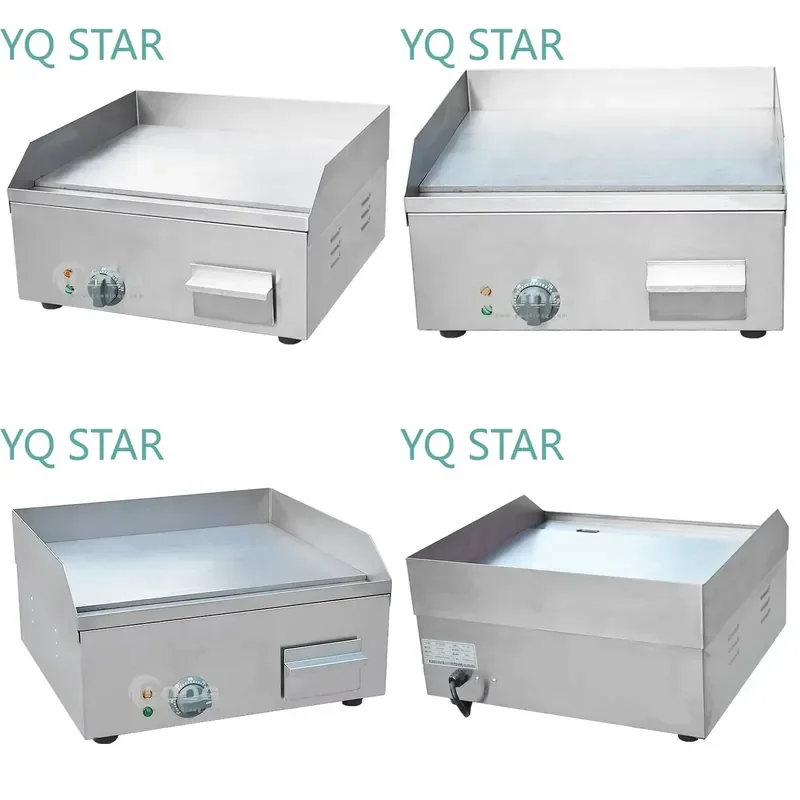 High Efficient BBQ Griddle Electric Cast Iron Hot Plate Commercial Contact Grill for Kitchen Equipment for Restaurant