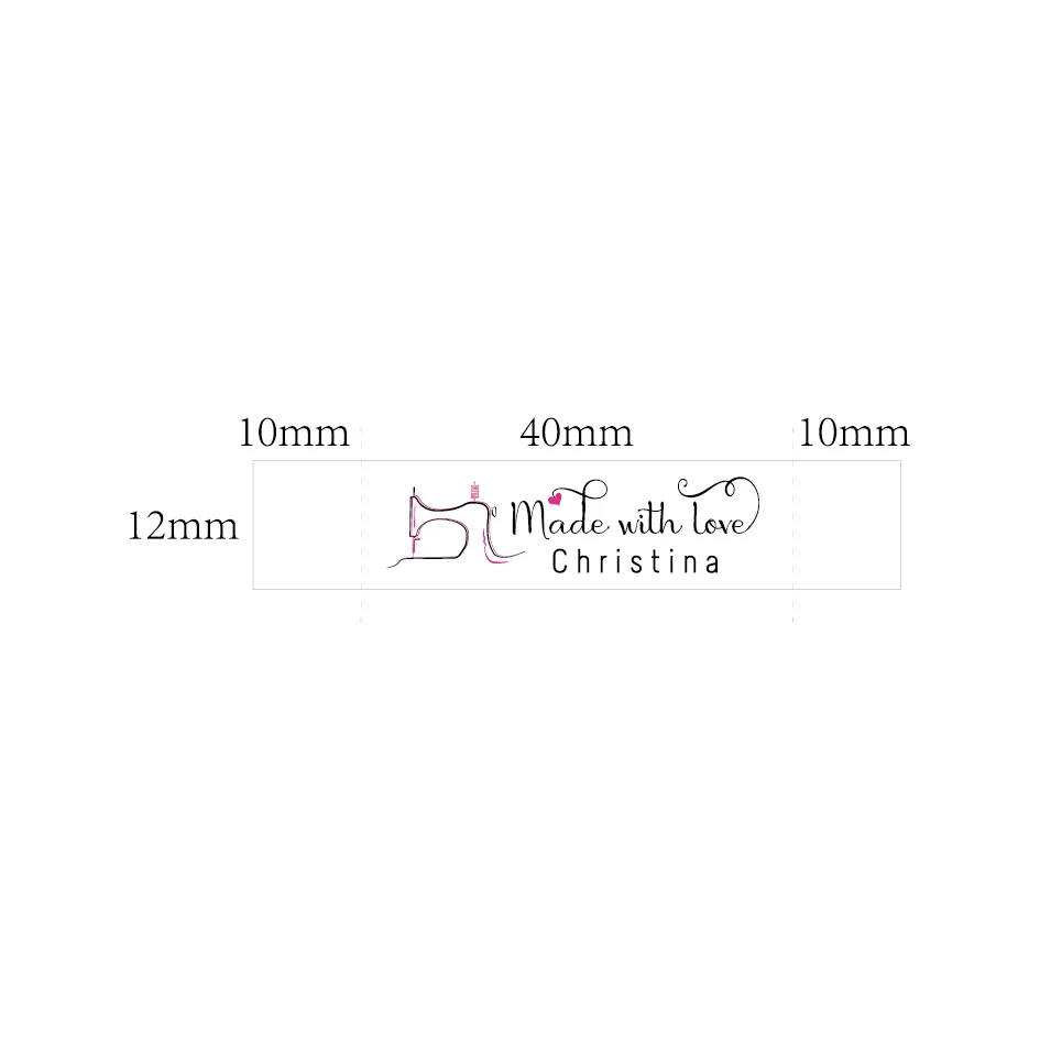 Sewing labels / Custom brand labels, Clothing labels, Sewing, Fabric 100% cotton,  custom text (FR278)