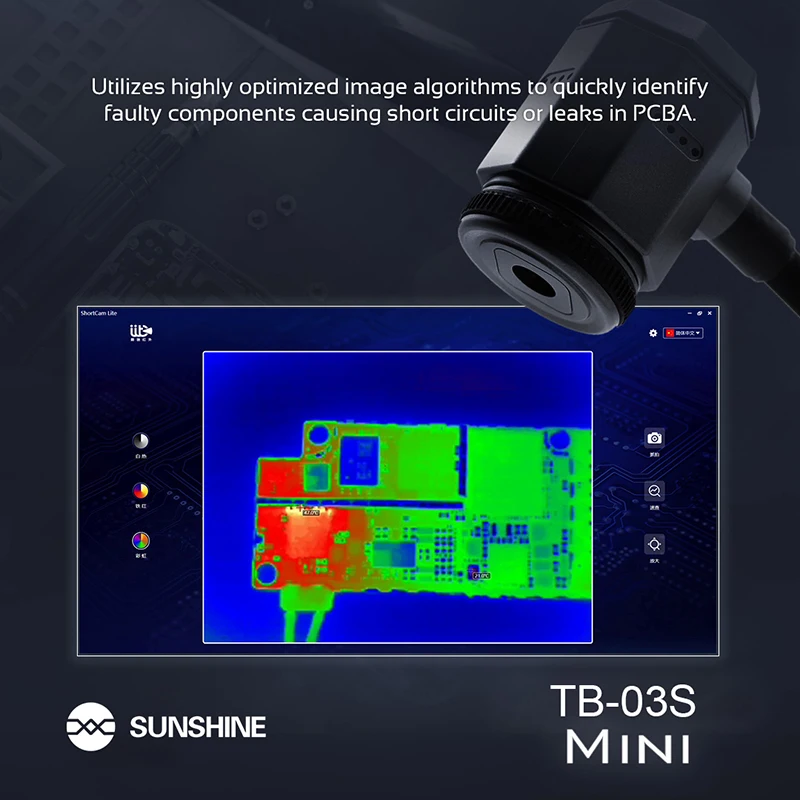 SUNSHIN TB-03SMINI/TB-03S termocamera rapida a infrarossi termocamera ad alta definizione/supporto multipiattaforma